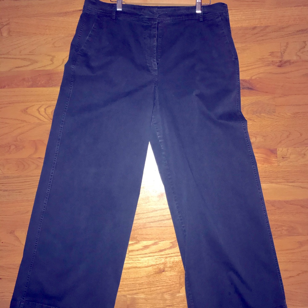 J. Crew Wide Leg Stretch Work Pants